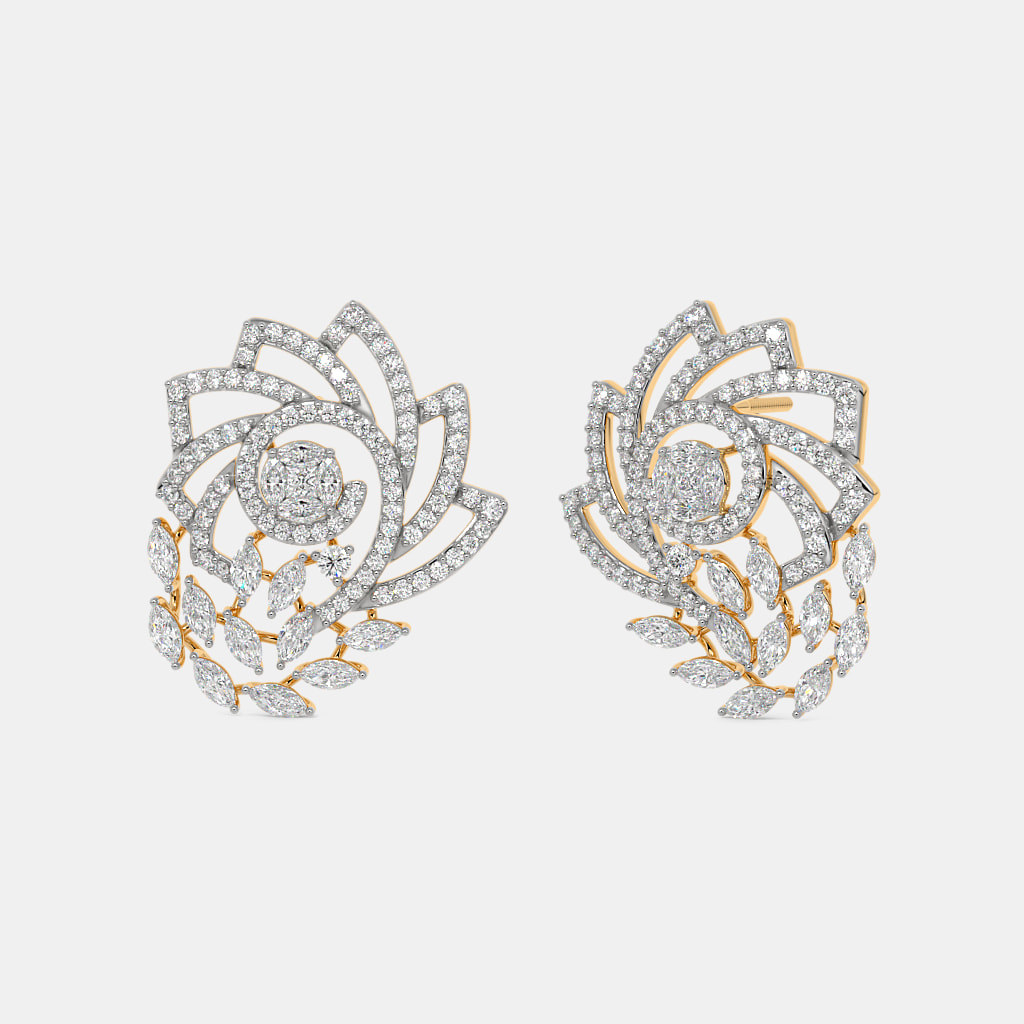 The Astral Lotus Stud Earrings