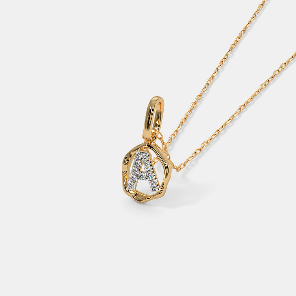 The Naamya A Initial Pendant