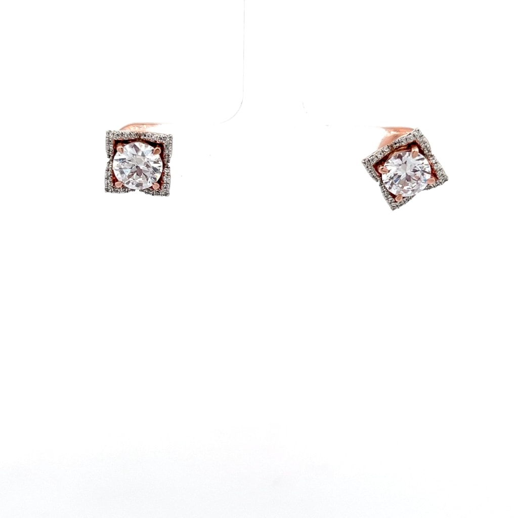 The Lyricia Solitaire Stud Earrings