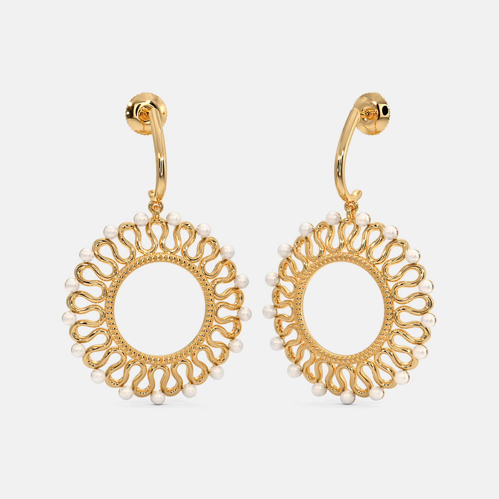The Sascha Dangle Hoop Earrings
