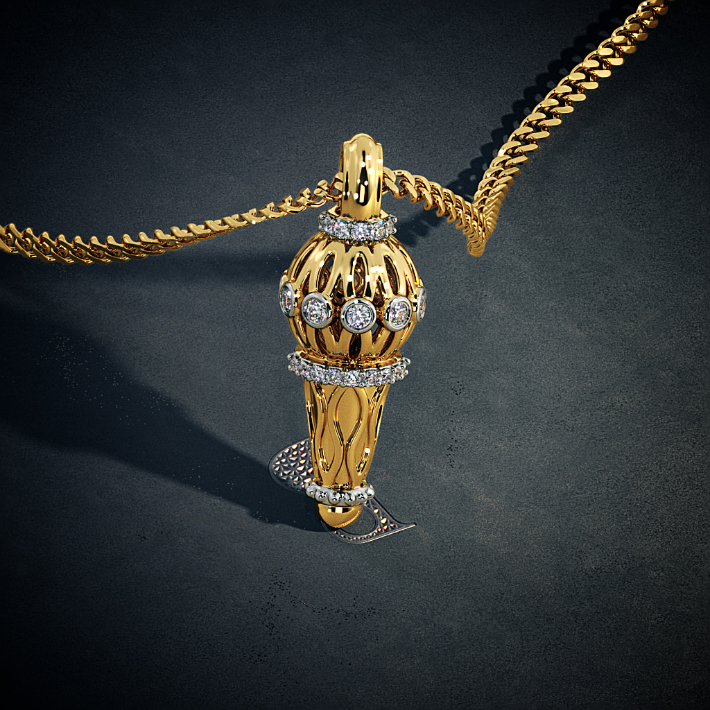 The Hanuman Mace Pendant | BlueStone.com