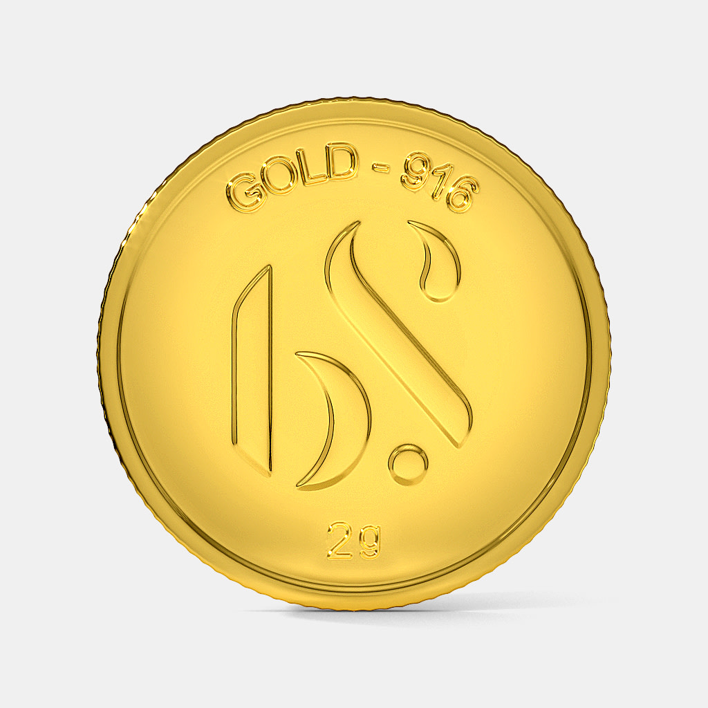 2 gram 22 KT Gold Coin