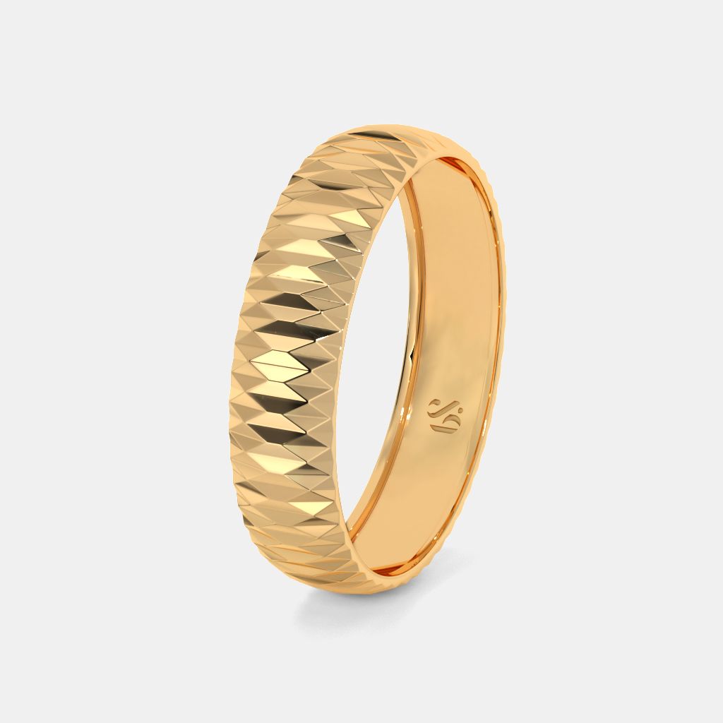 The Tesni Textured Band Ring For Him