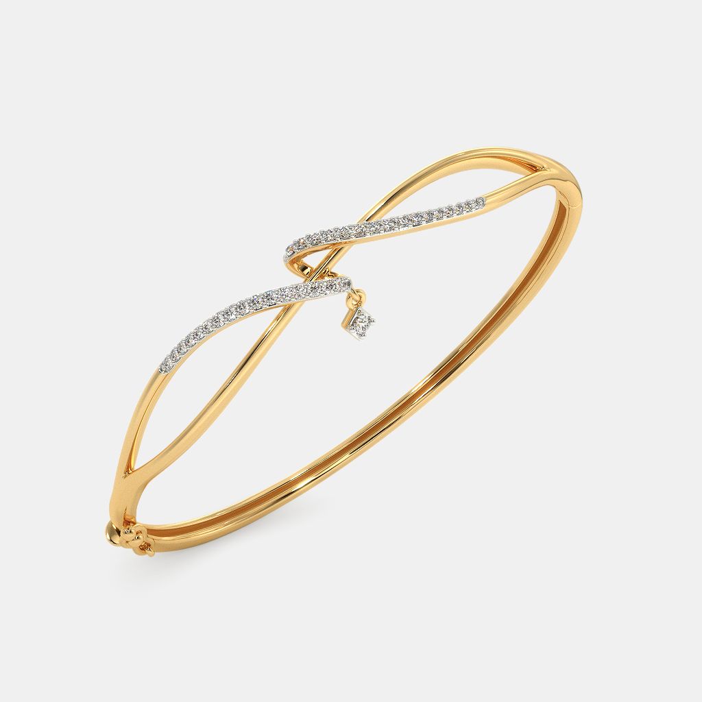 Light weight diamond best sale bangles