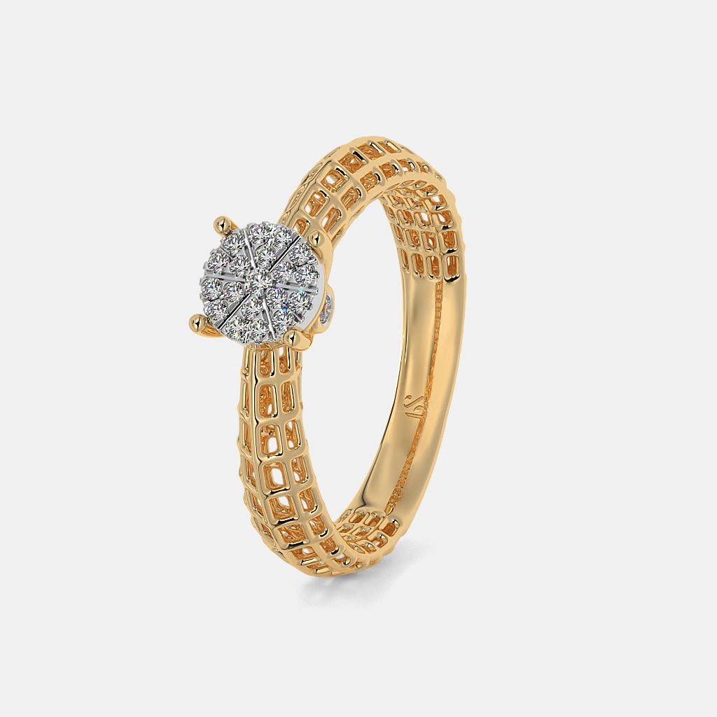Design of diamond ring for clearance female
