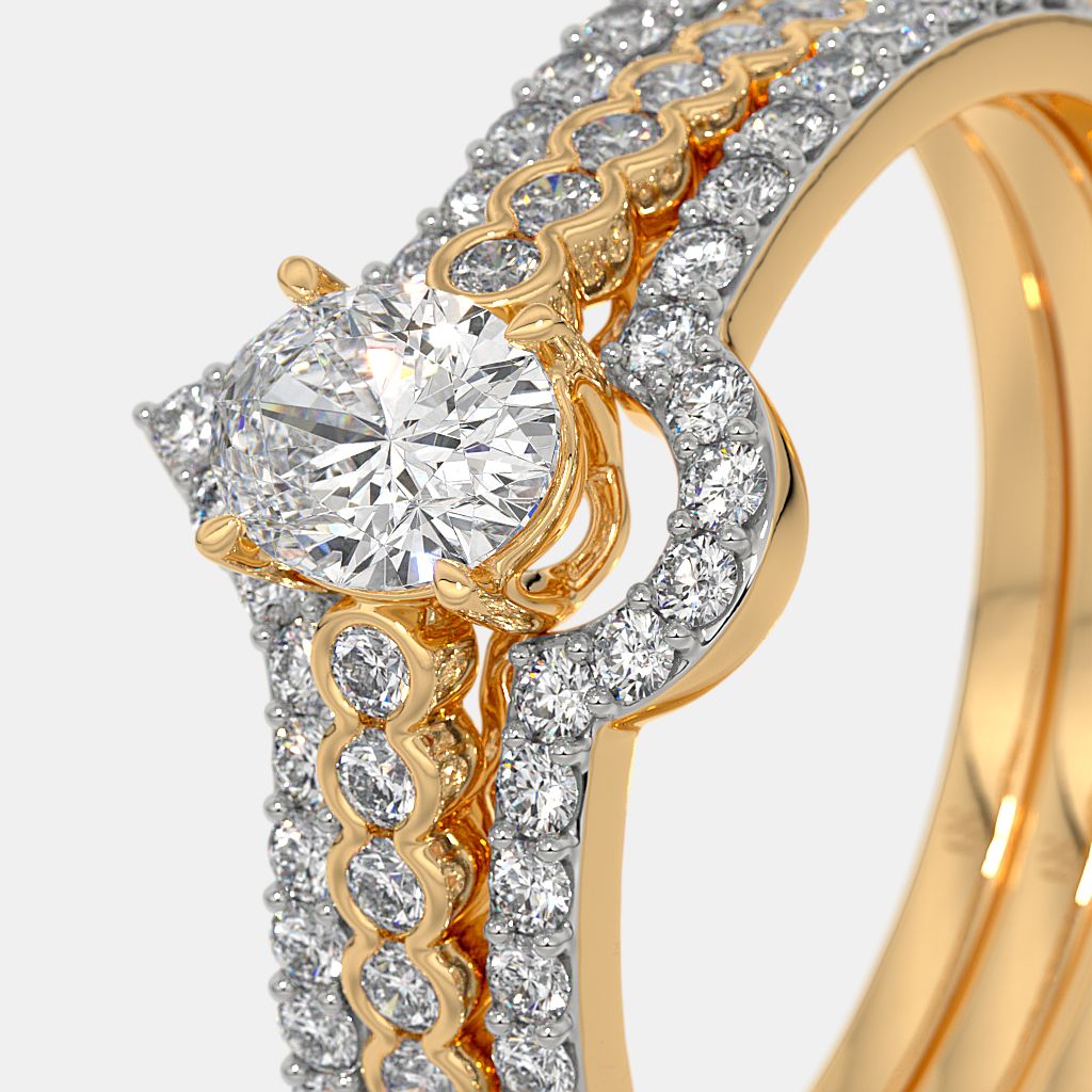 The Elysant Bridal Ring Set | BlueStone.com