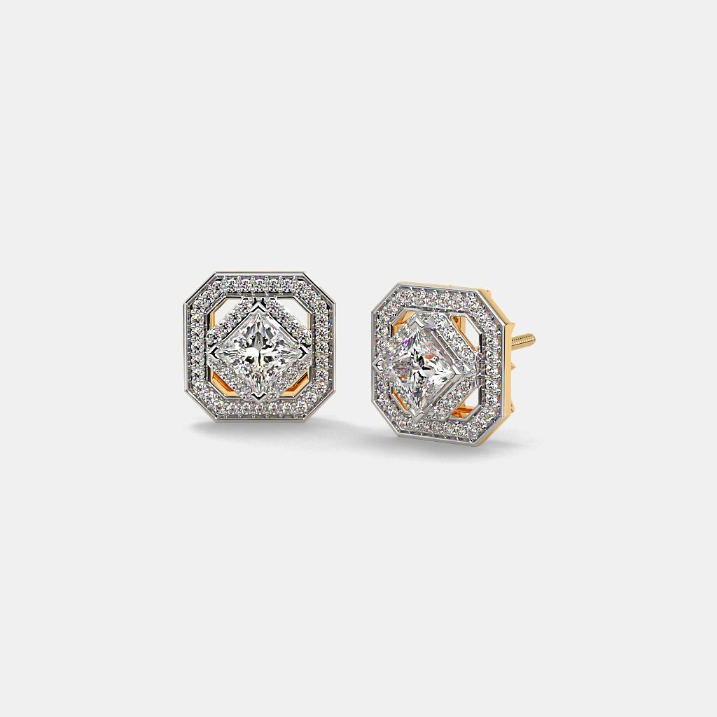 Bluestone solitaire earrings on sale