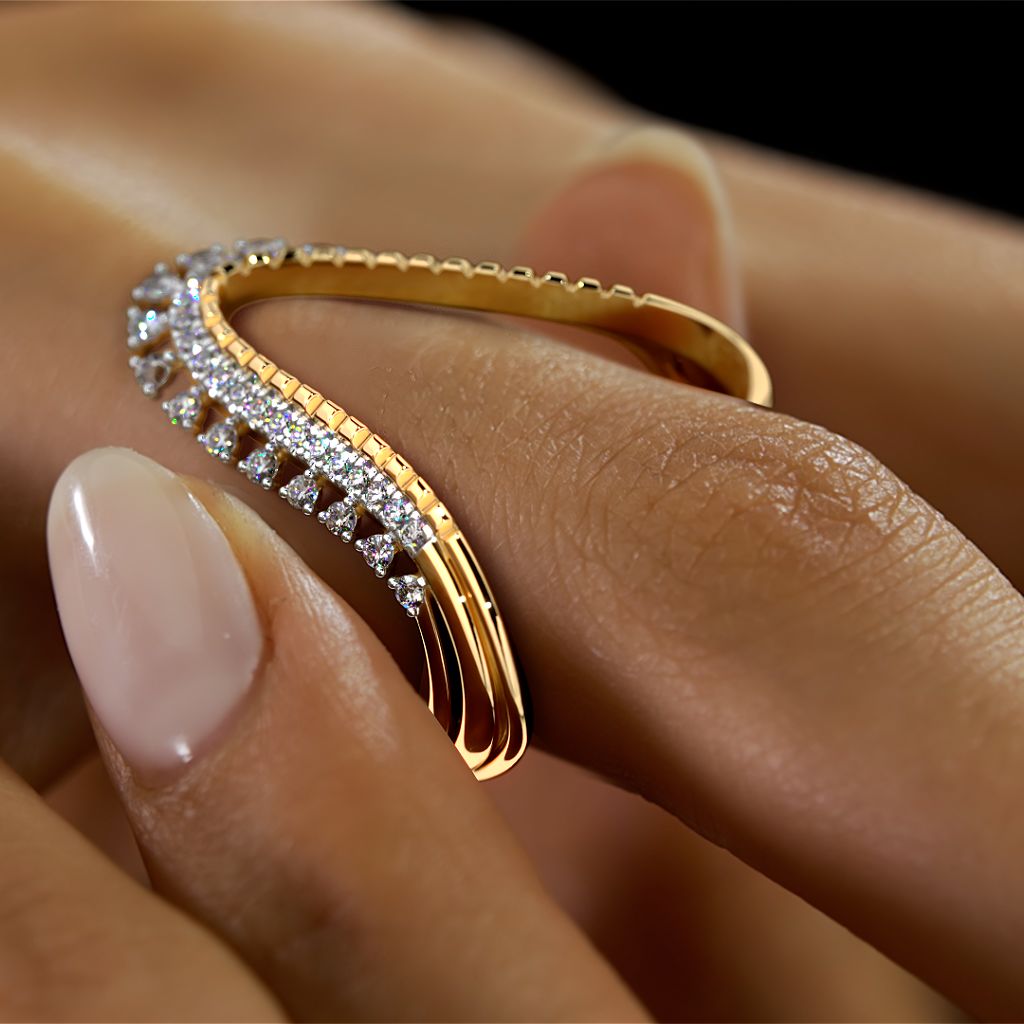 Traditional South Indian Gold Finger Ring Models Vanki Ungaram Online F24681-demhanvico.com.vn