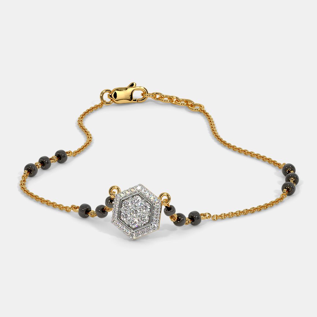 Blue stone shop mangalsutra chain