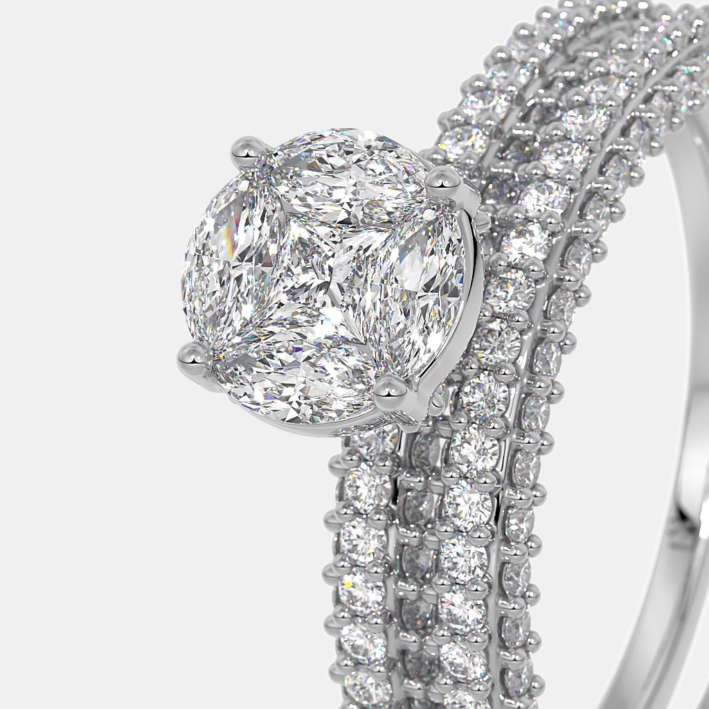 The Roundsilk Bridal Ring Set | BlueStone.com