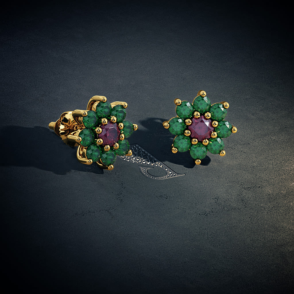Emerald Stone Earrings: A Timeless Piece for Your Jewellery Collection |  South Indian Jewels