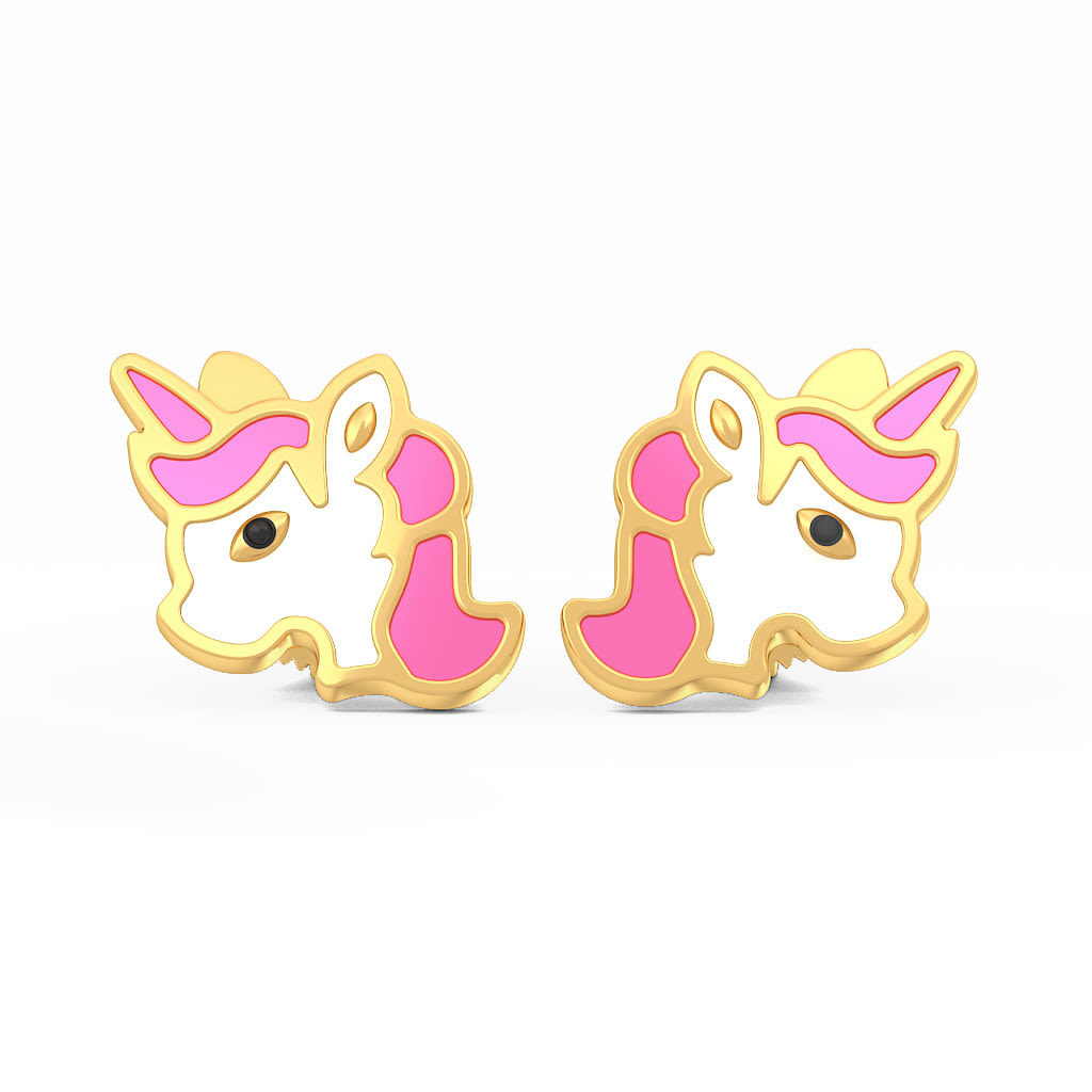 The Unicorn Stud Earrings for Kids | BlueStone.com