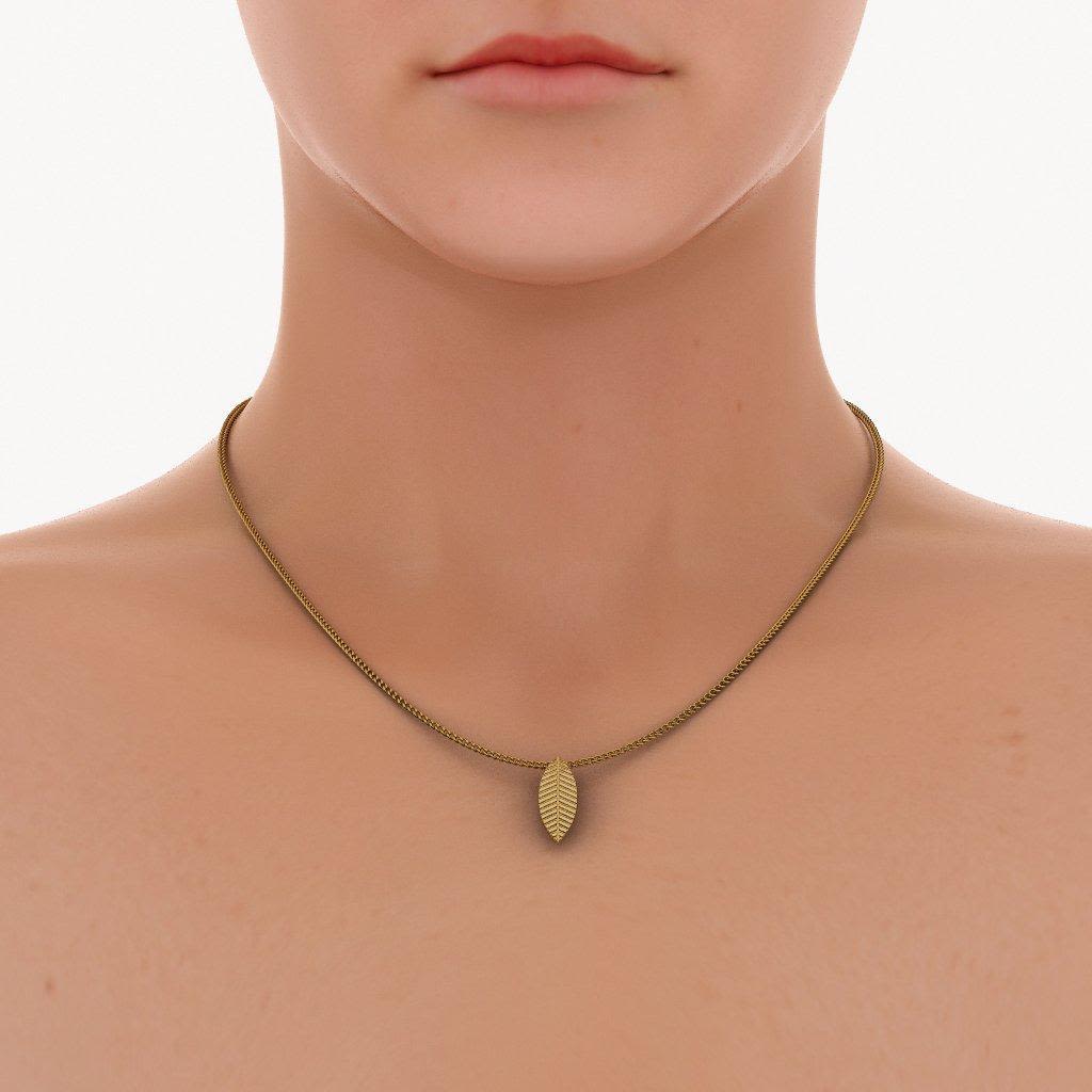 jewellery dainty leaf necklace
