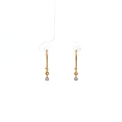 The Dangle Diamond Kids Hoop Earrings - thumb 2
