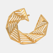 The Experimental Angular Orange Peel Earrings - thumb 3