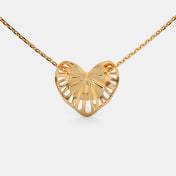 The Inverted Leafy Pendant Necklace - thumb 3