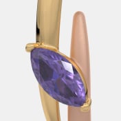 The Seren Marquise J Hoop Earrings - thumb 4