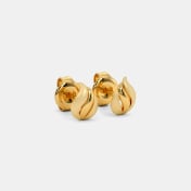 The Yeva Multi Pierced Stud Earrings - thumb 4