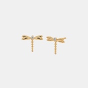 The Dragonfly Multi Pierced Stud Earrings - thumb 1