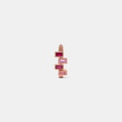 The Delice Rose Huggie Earrings - thumb 5