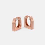 The Glow Arc Huggie Earrings - thumb 4