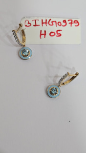 The Bluegleam Dangle Hoop Earrings - thumb 5