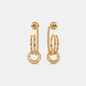 The Devanya Dangle Hoop Earrings - thumb 1