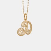 The Oryssa D Initial Pendant - thumb 5