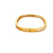 The Dazzle Edge Oval Bangle - thumb 3