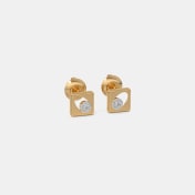 The Eclat Halo Stud Earrings - thumb 4