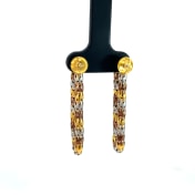 The Tromino Dangle Hoop Earrings - thumb 2