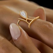 The Maiya M Initial Ring - thumb 4