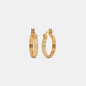 The Oralie Textured Hoop Earrings - thumb 1