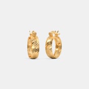 The Arkee Textured Hoop Earrings - thumb 1