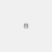 The Platinum Cube Solitaire Stud For Him - thumb 5