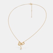 The Tiana Bow Pendant Necklace - thumb 4
