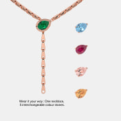 The Moro Shine Changable Colour Stone Necklace - thumb 5