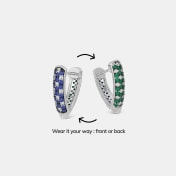 The Mint Marina Two Way Hoop Earrings - thumb 4