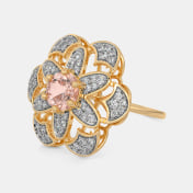 The Zinnia Rose Cocktail Ring - thumb 5
