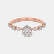 The Luna E Stelle Solitaire Ring - thumb 7