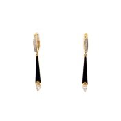 The Netanya Dangle Hoop Earrings - thumb 2