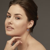 The Kianna Dangle Hoop Earrings - thumb 3