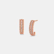 The Dazzle Doodle Huggie Earrings - thumb 1