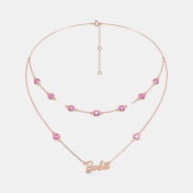 The Barbie Rose Layered Necklace - thumb 2