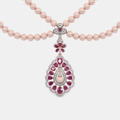 The Crimson Bloom Collar Necklace - thumb 4