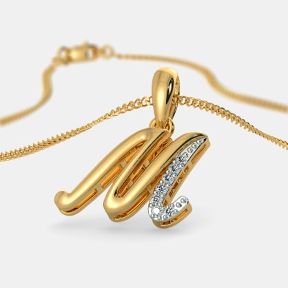 The Liham M Pendant | BlueStone.com