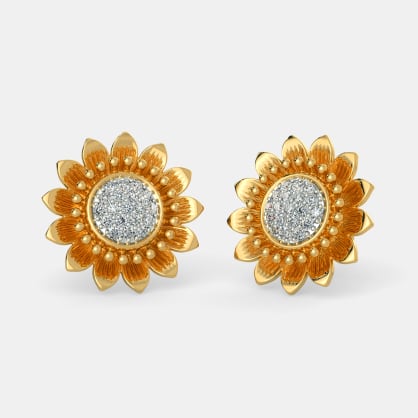 The Heavenly Sunflower Earrings