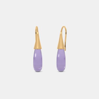 The Zafielle Amethyst Hook Earrings