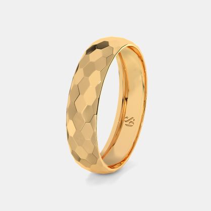 The Hilious Textured Band Ring For Him