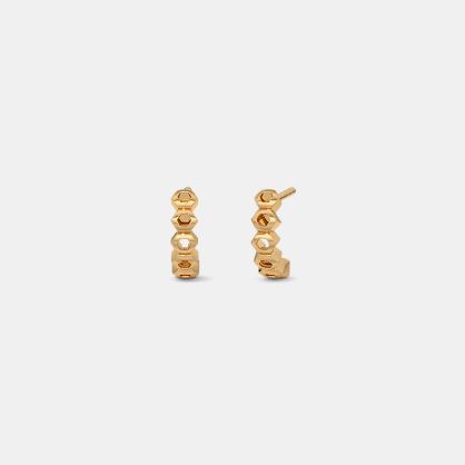 The Peppy Petal Kids J Hoop Earrings
